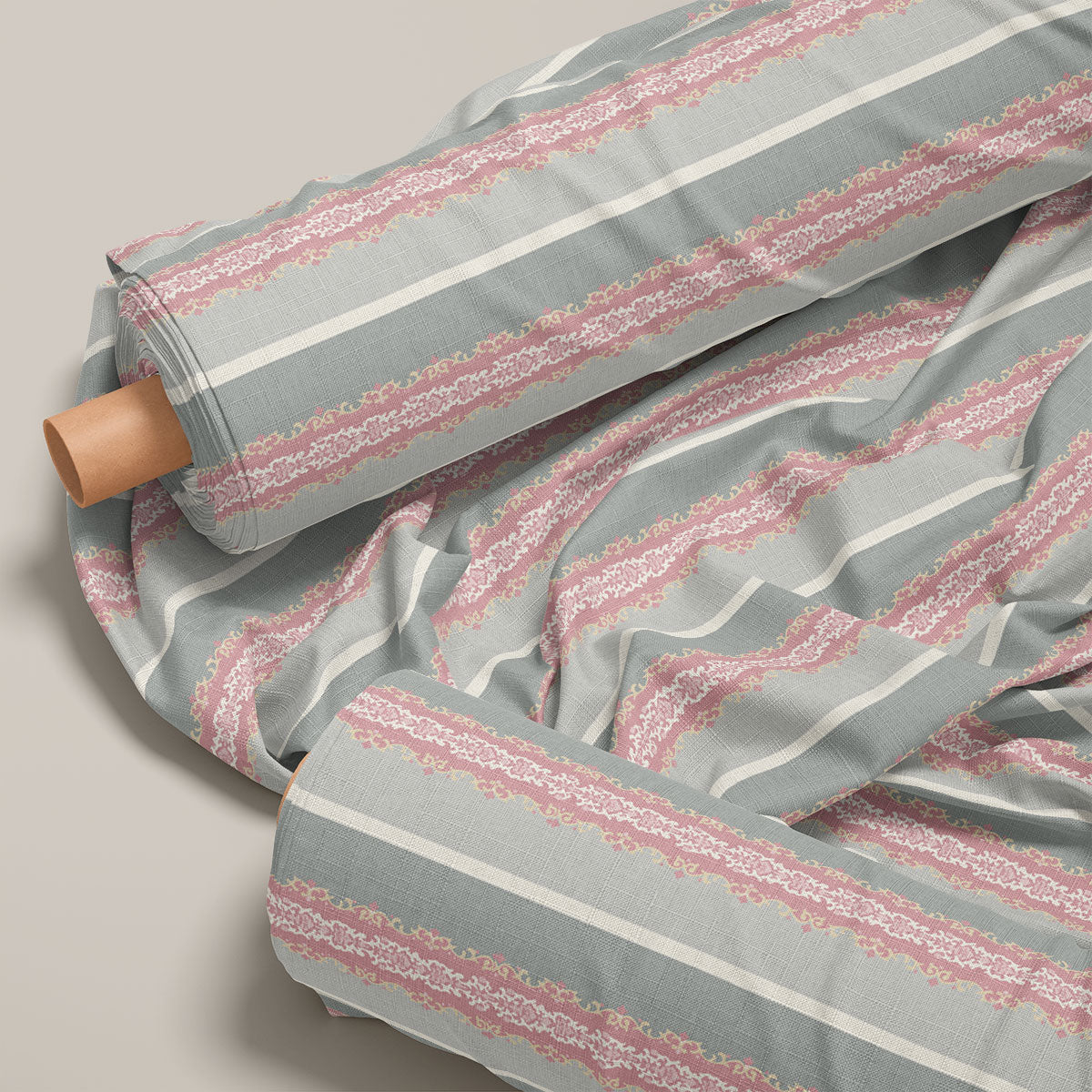 Silver Chalice Stripes Print