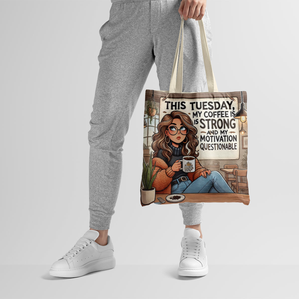 Strong Coffee Tuesday Humor Tote Bag