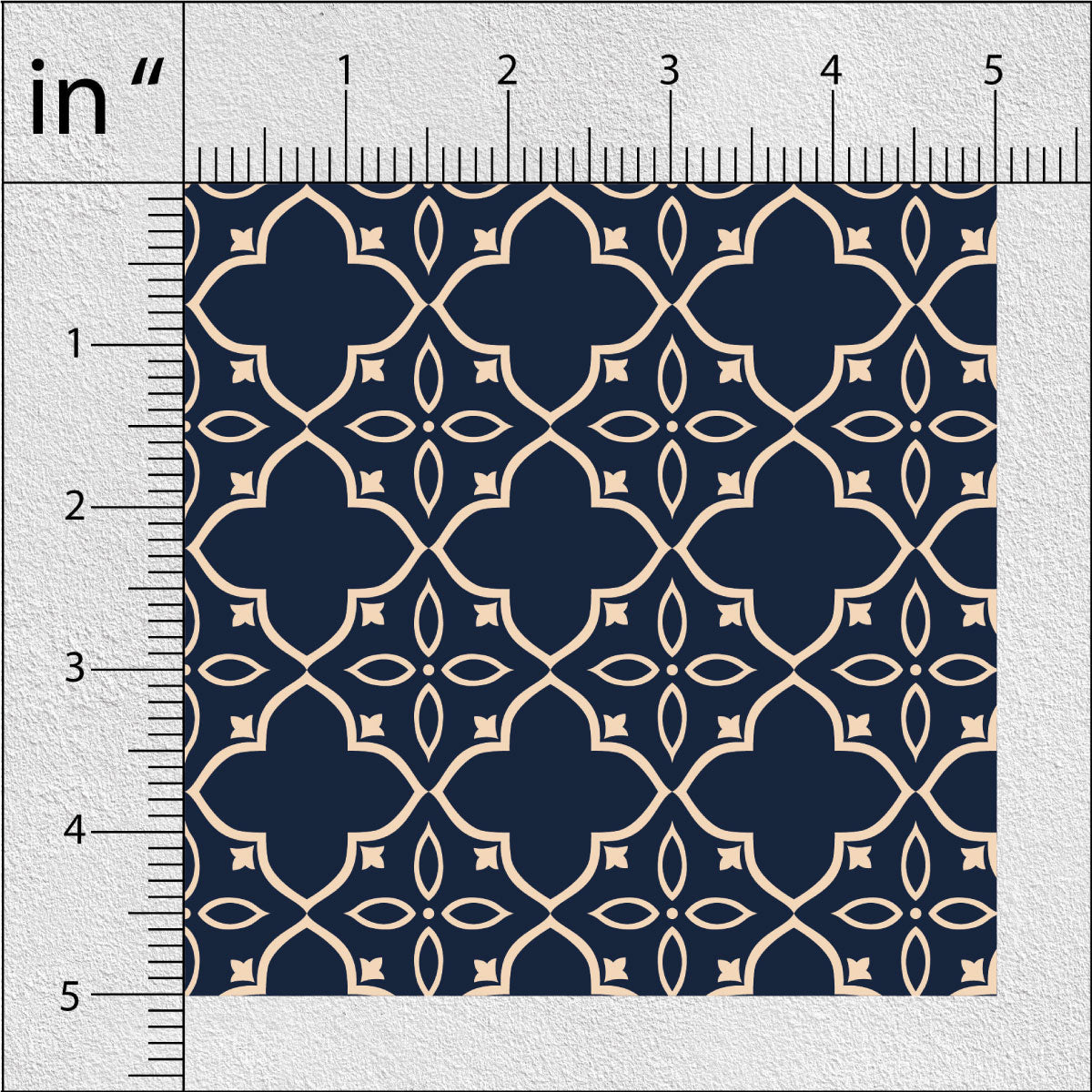 Midnight Ikat Pattern Geometric Print