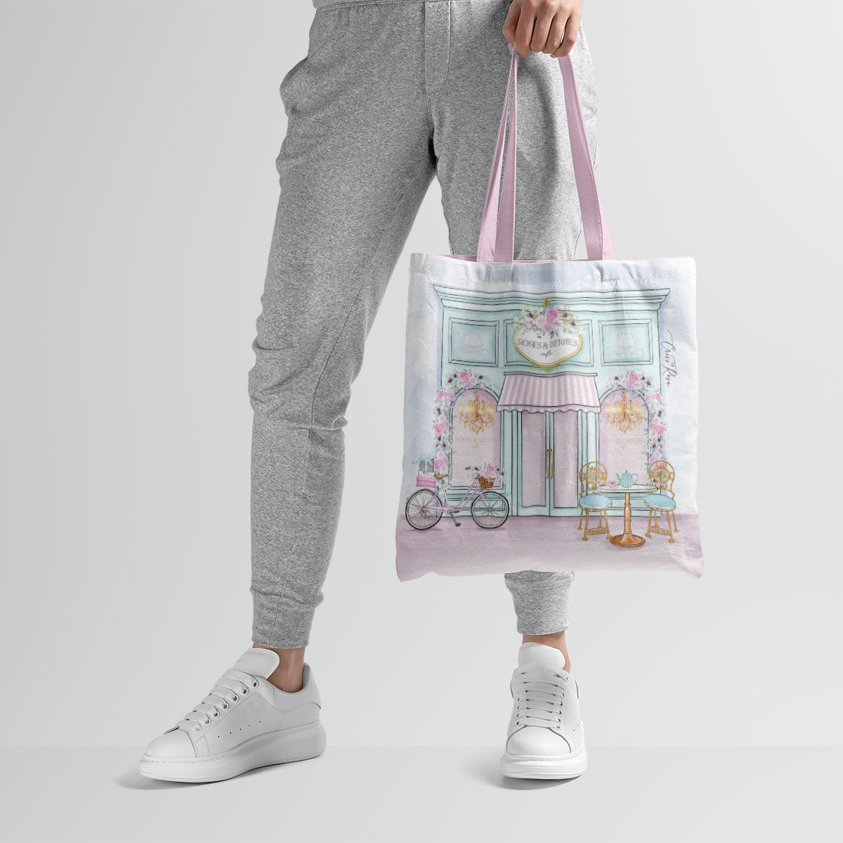 Roses And Berries Canvas Tote Bag