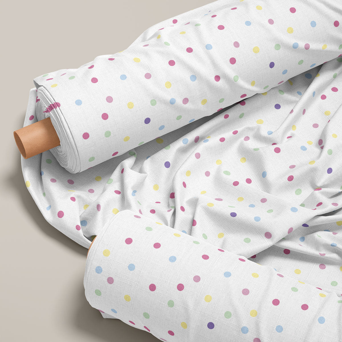 Multicolored Polka Dots Print