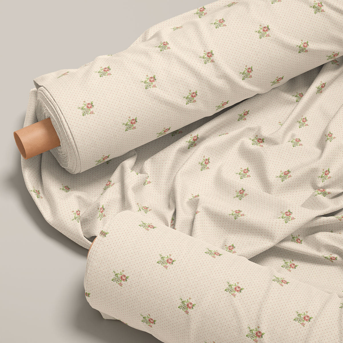 Peach Puff Peonies Floral Print