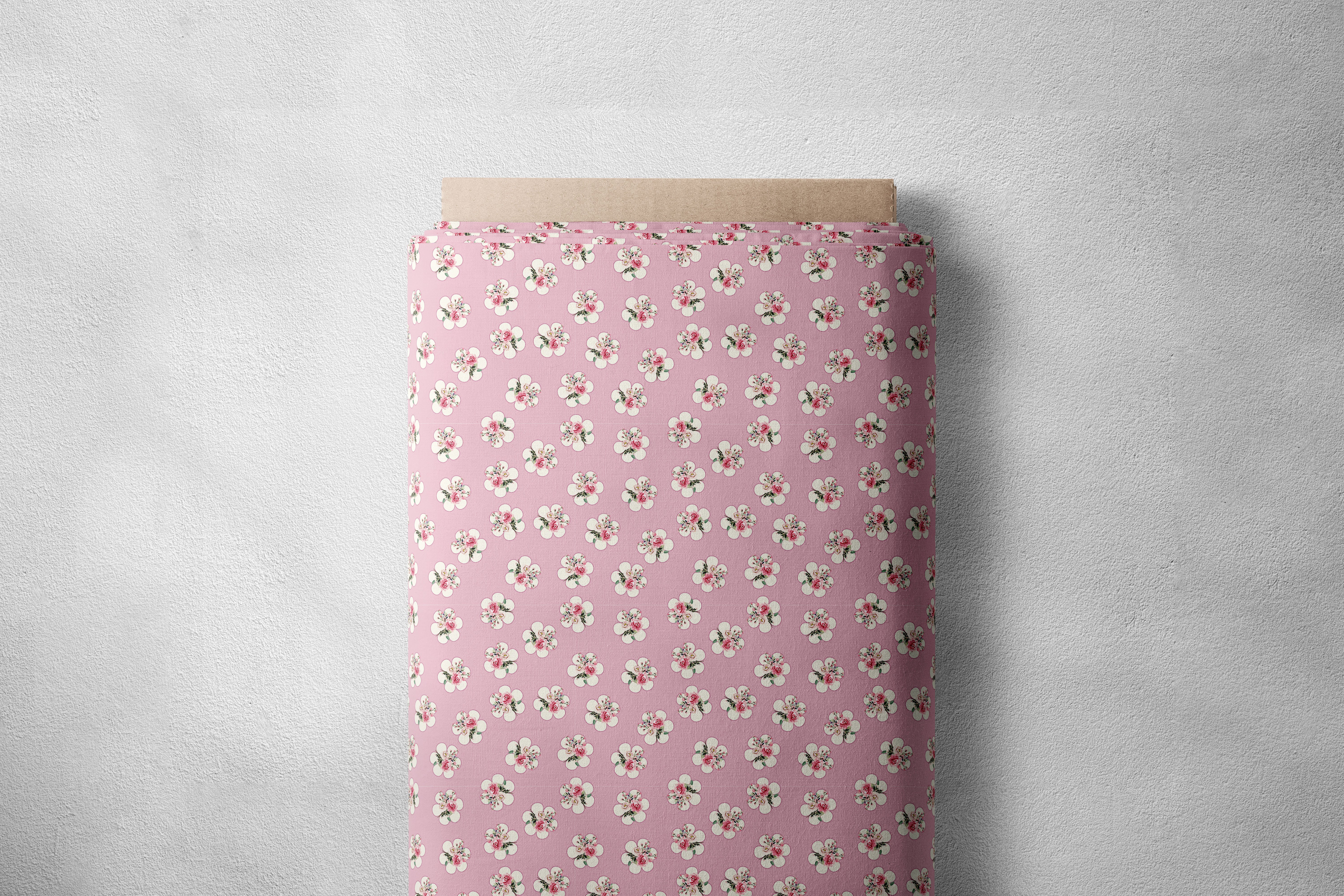 Light Pink Rose Floral Print
