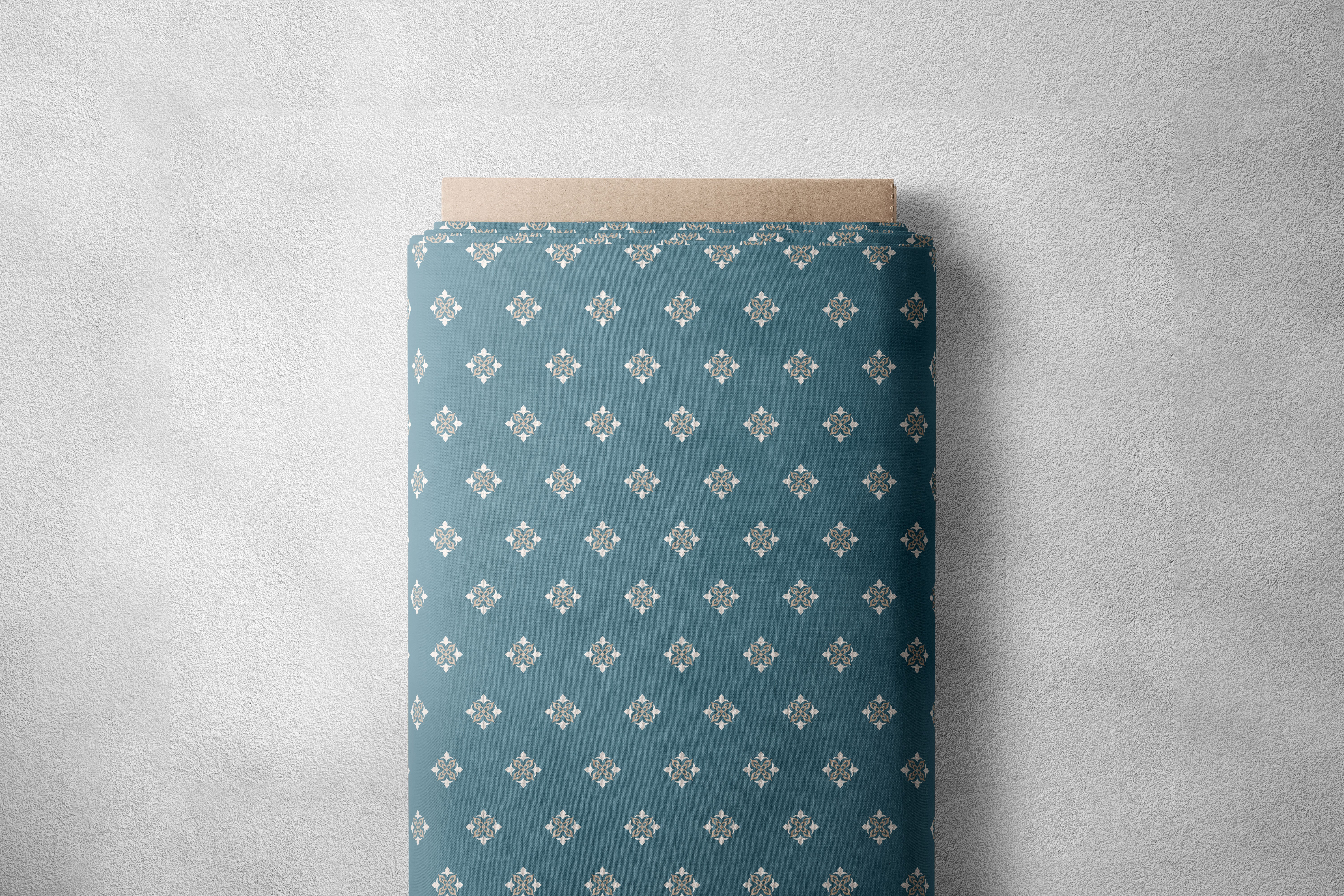 Marble Blue And Antique White Pattern  Geometric Print
