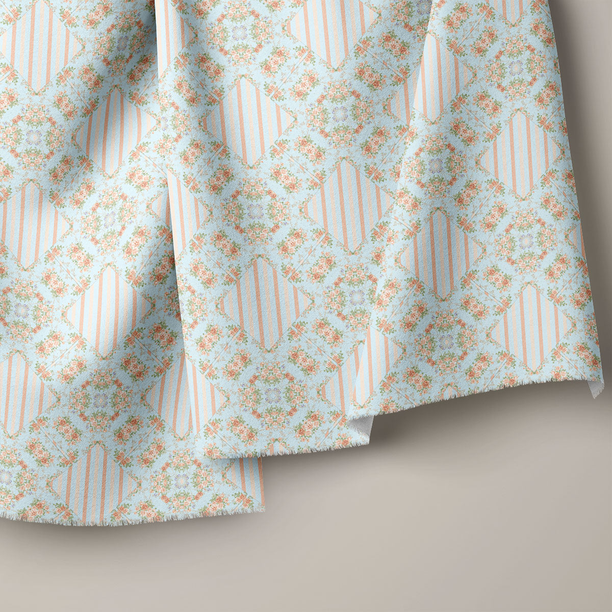 Petite Orchid Vintage Roses Floral Print