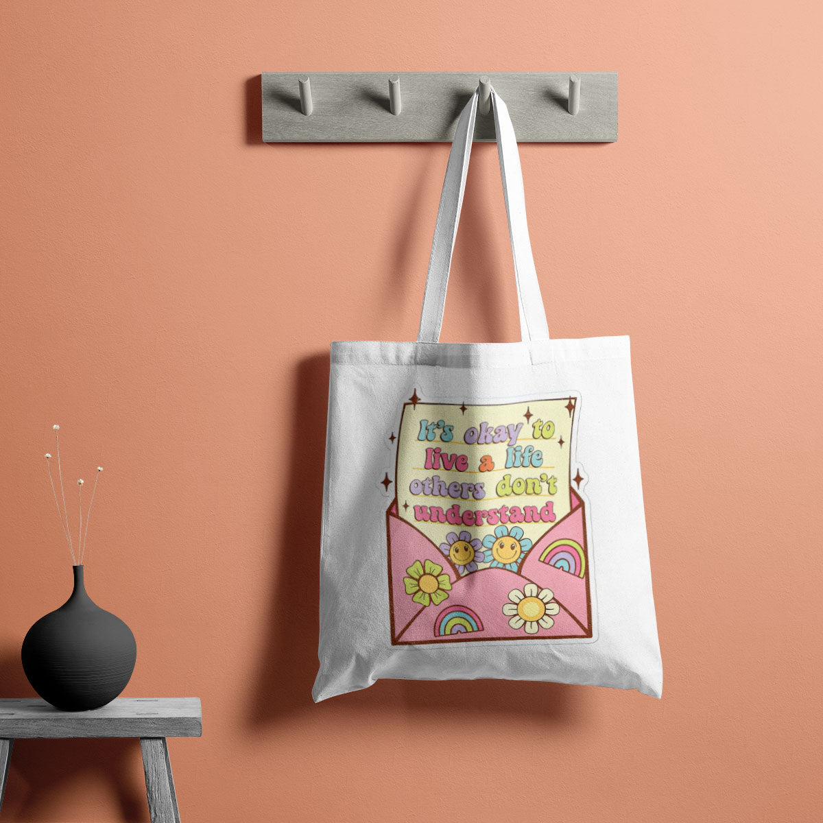 Live A Life Canvas Tote Bag