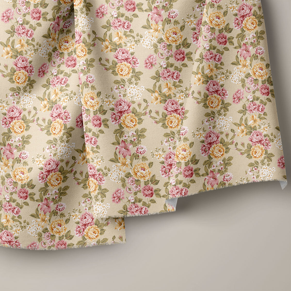 Muted Pink Floral Print