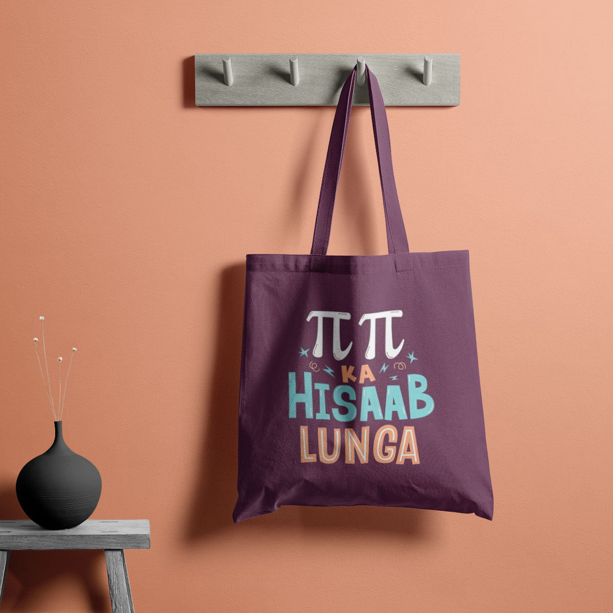 Hisaab Canvas Tote Bag