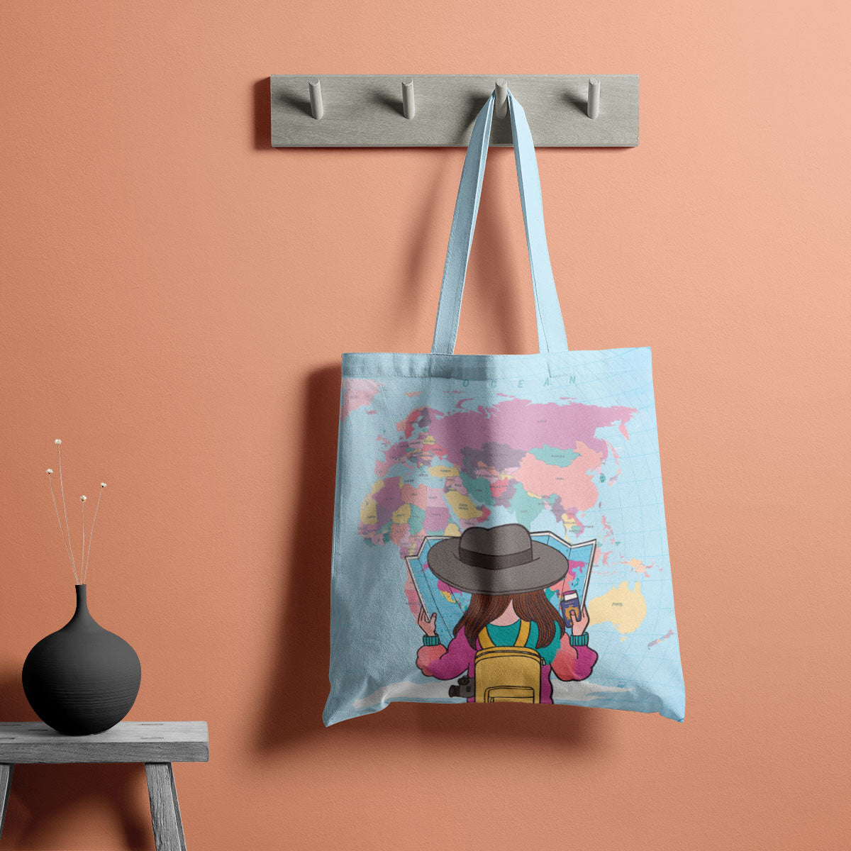 Adventure Awaits Canvas Tote Bag