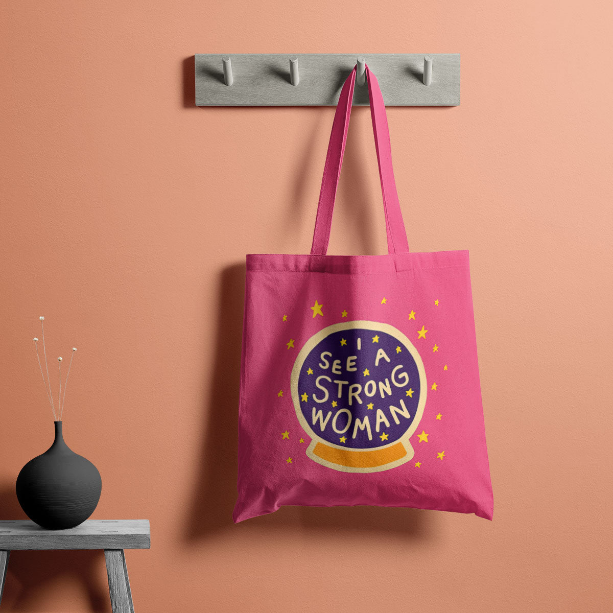 Be A Strong Woman Canvas Tote Bag