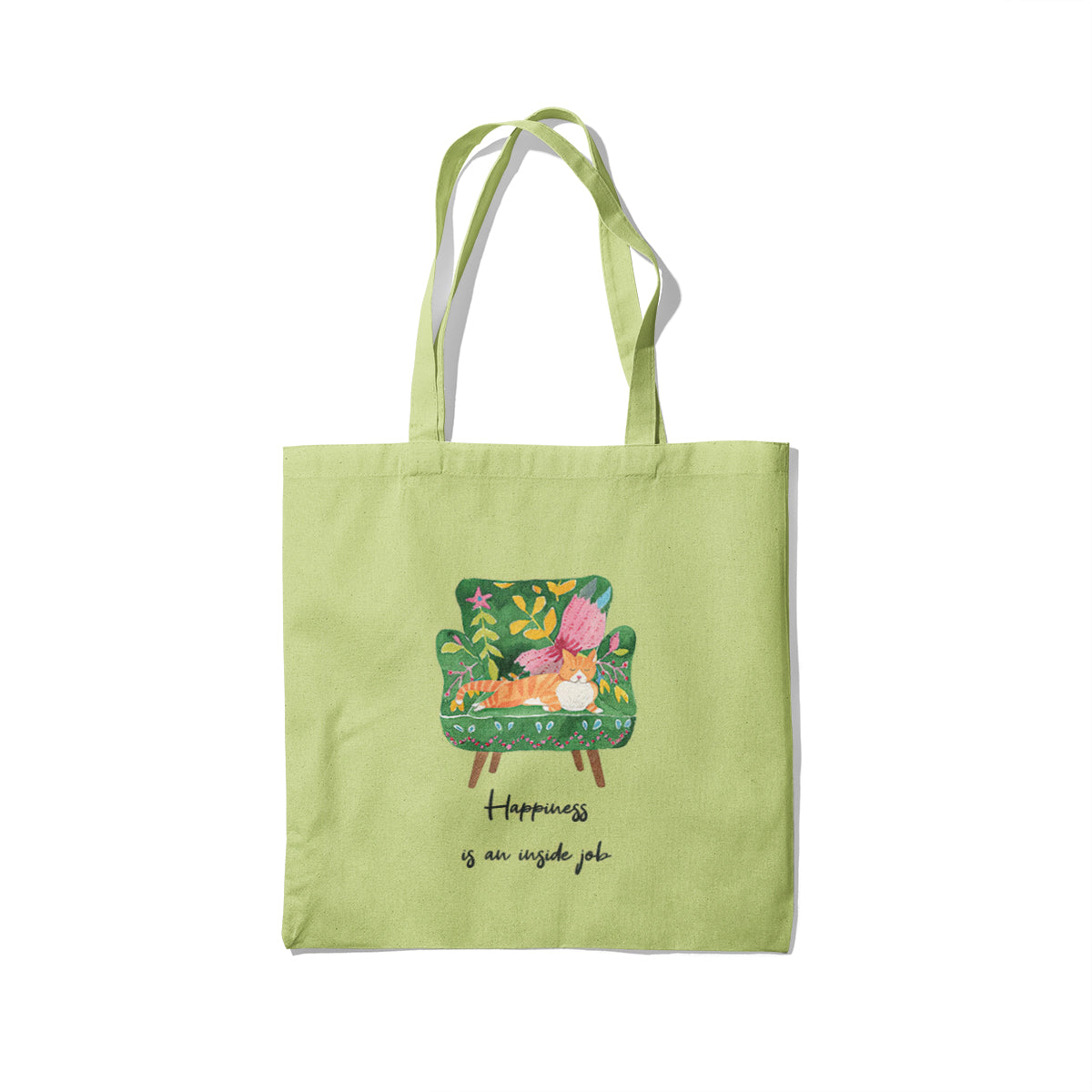 Happiness Canvas Tote Bag