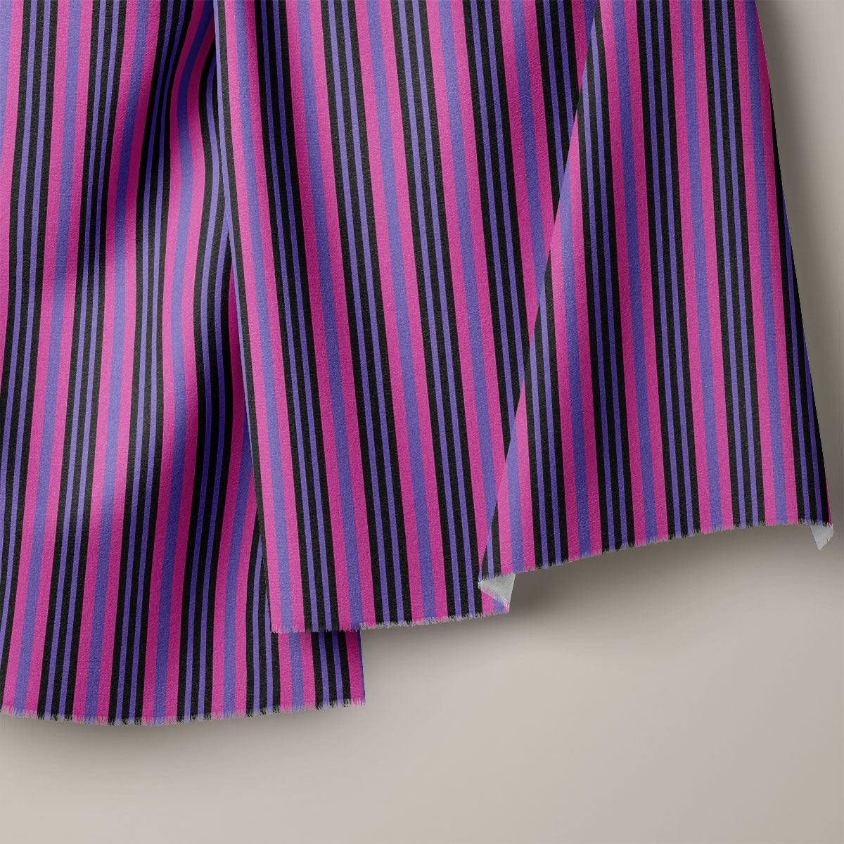 Dark Slate Blue Stripes Print