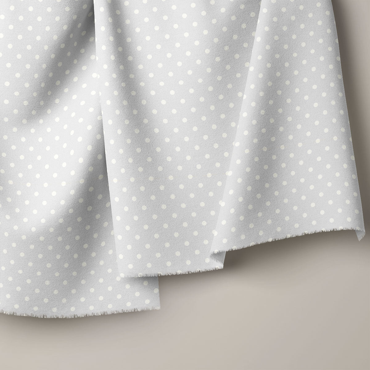 Hit Grey And Pastel Grey Polka Dots Print