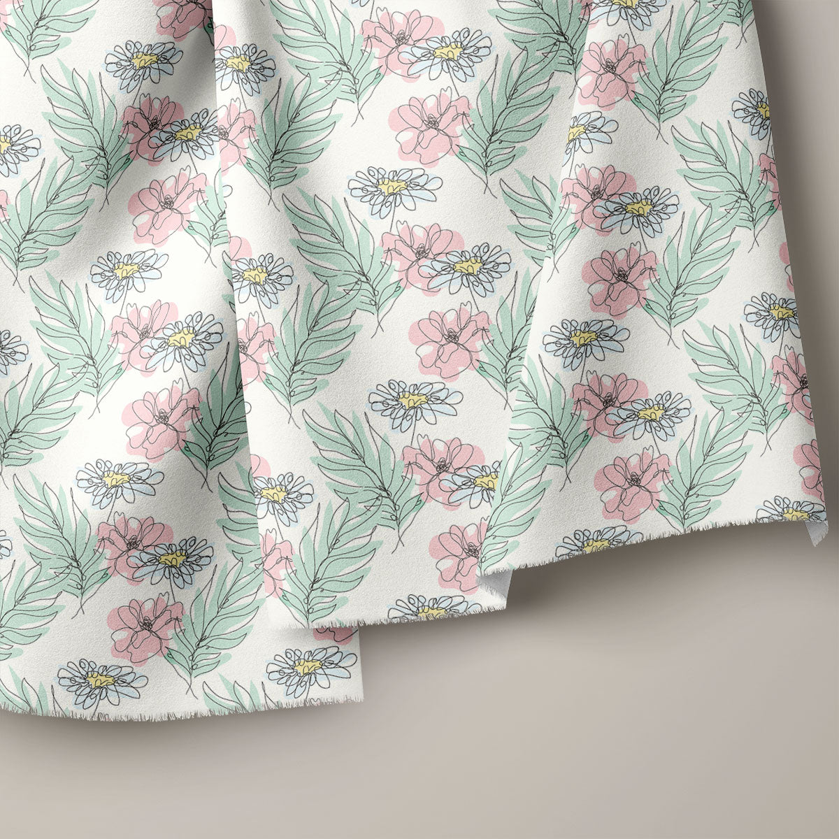 Nebula & Pink Flare Floral Print