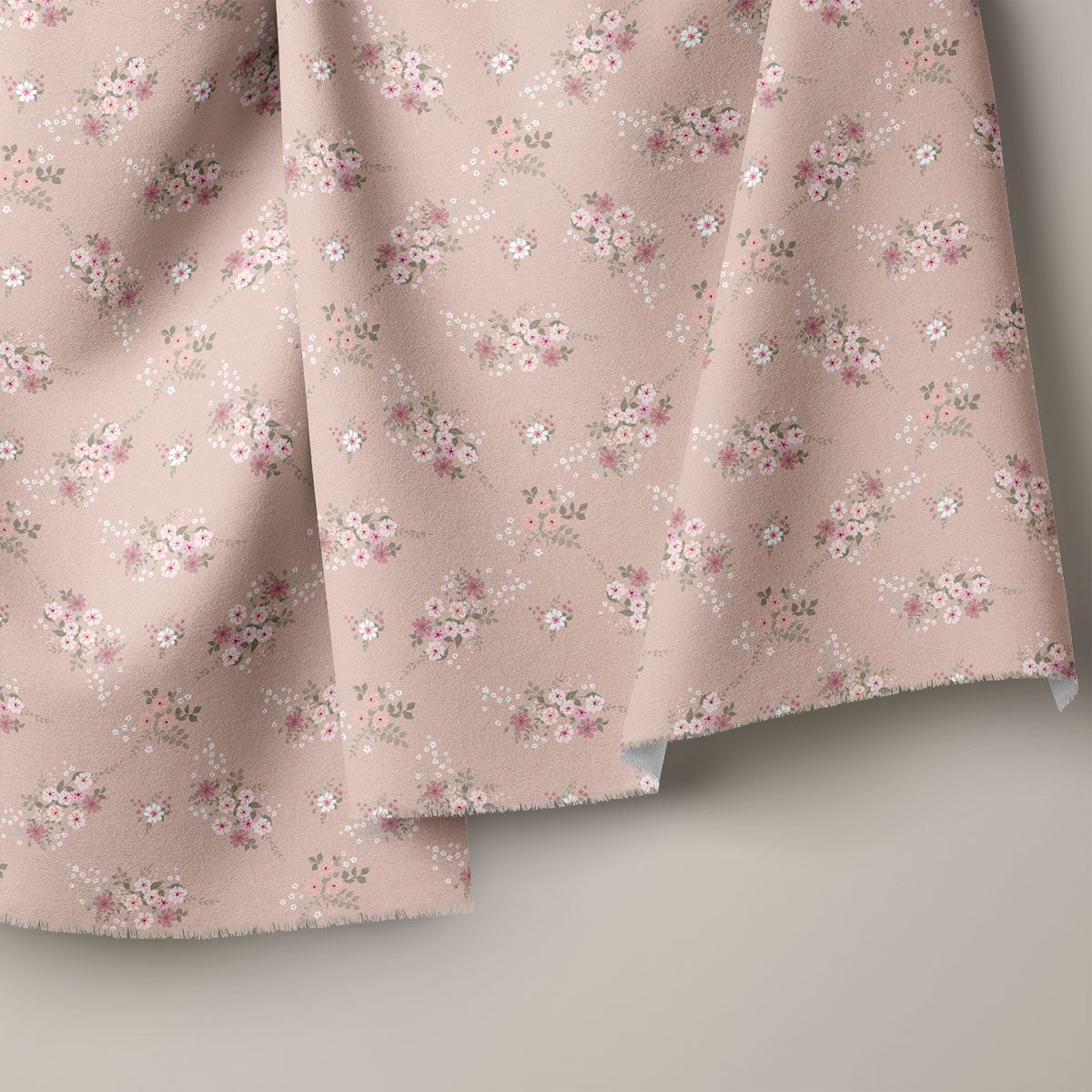 Cavern Pink Vintage Floral Print
