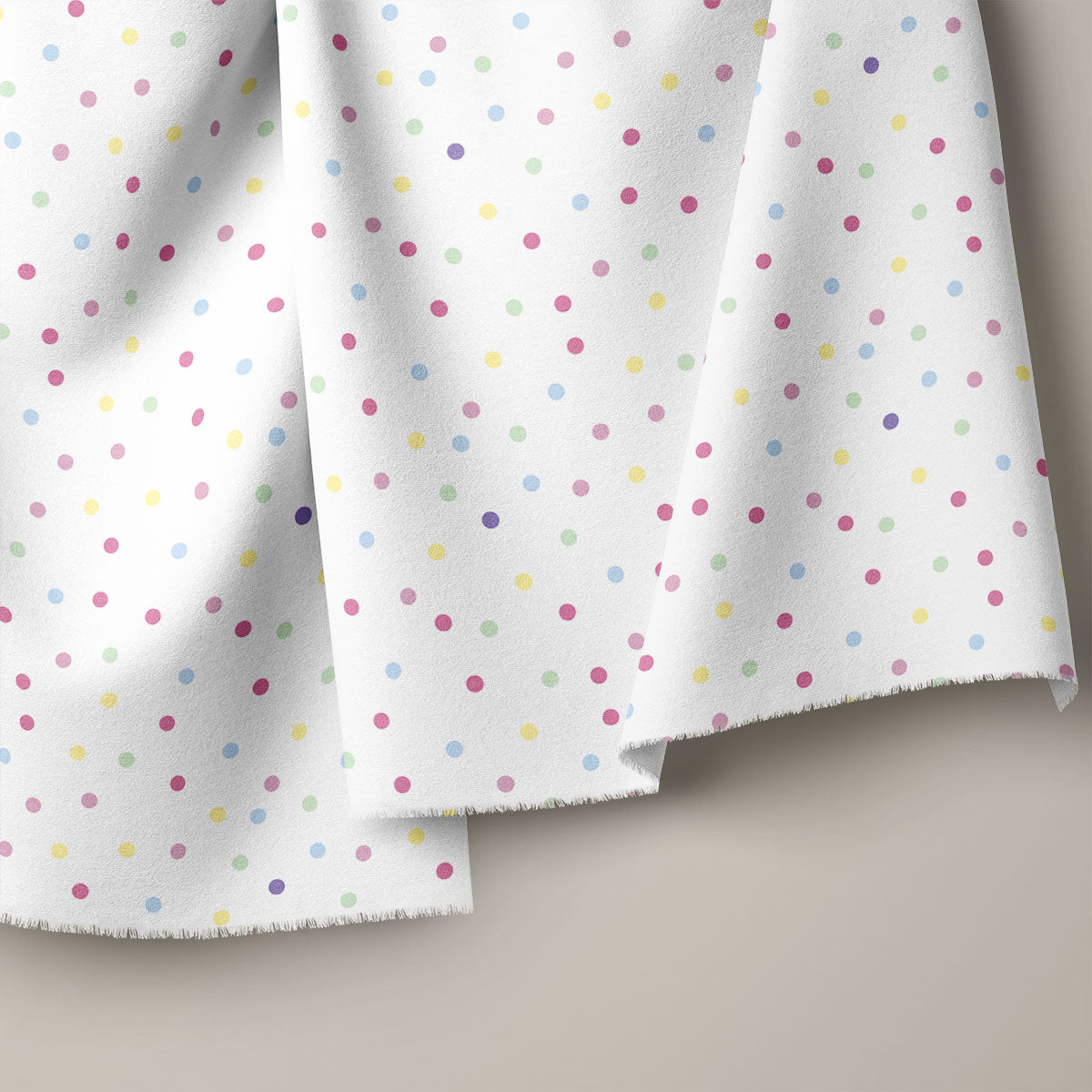 Multicolored Polka Dots Print