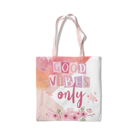 Good Vibes Only Canvas Tote Bag