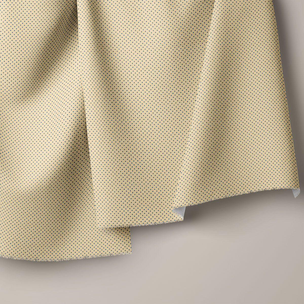 Dark Beige Polka Dots Print