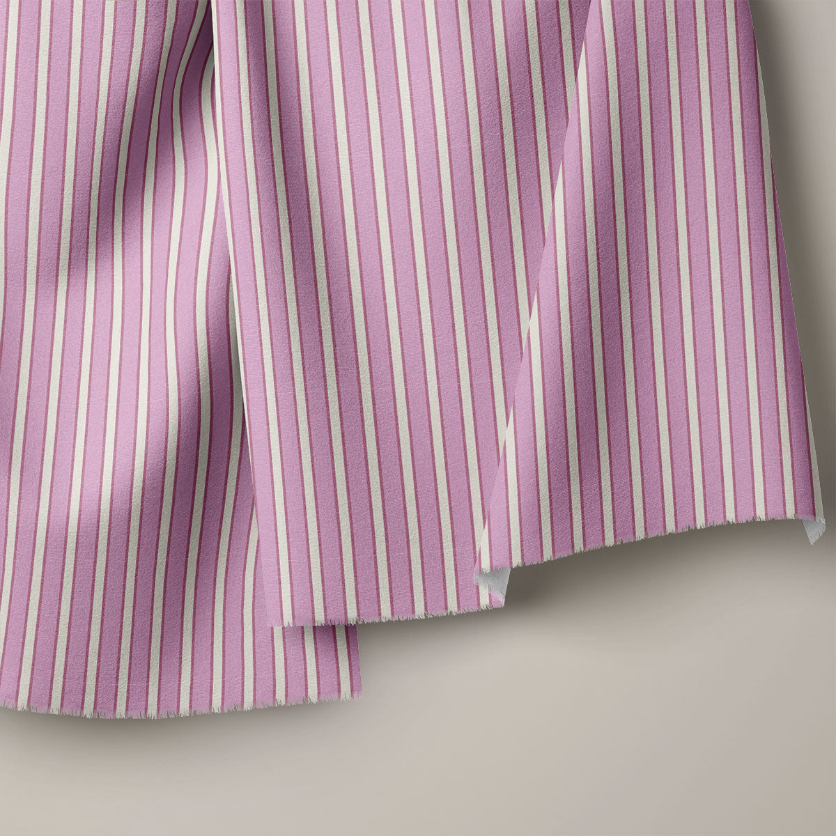 Antique Fuchsia Stripes Print