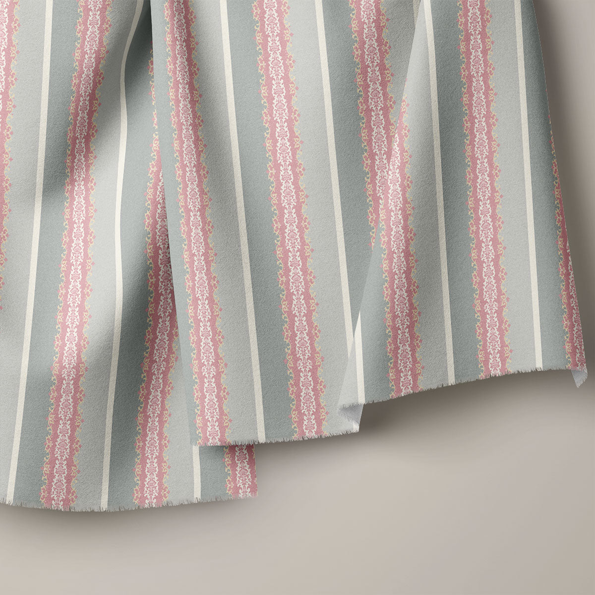 Silver Chalice Stripes Print
