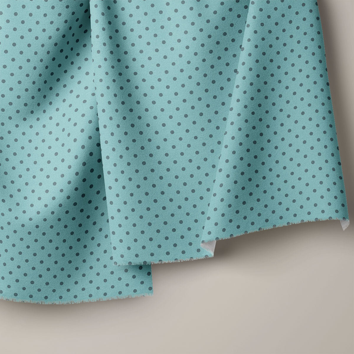 Sea Turtle Green Polka Dots Print
