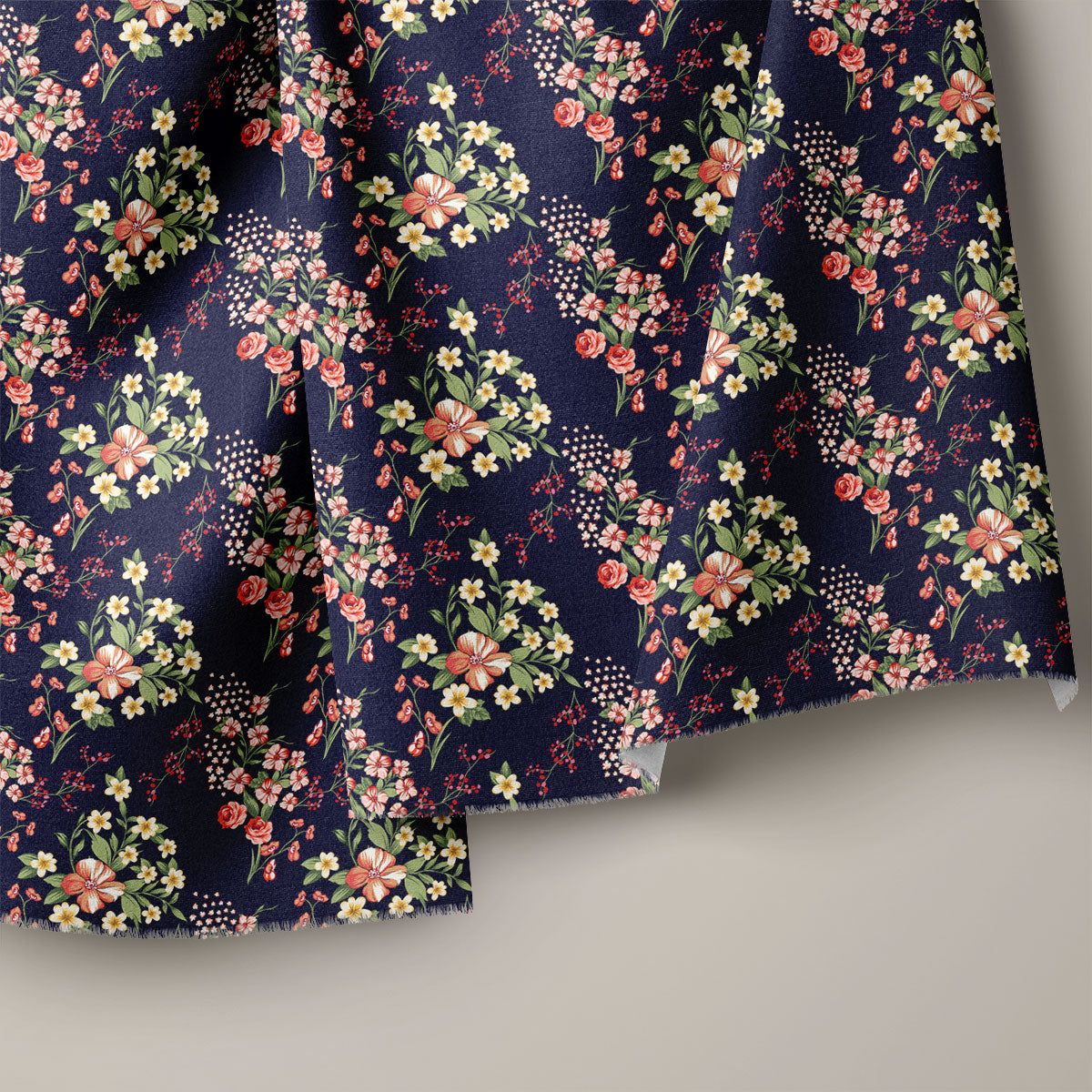 Navu Blue Rose Floral Print