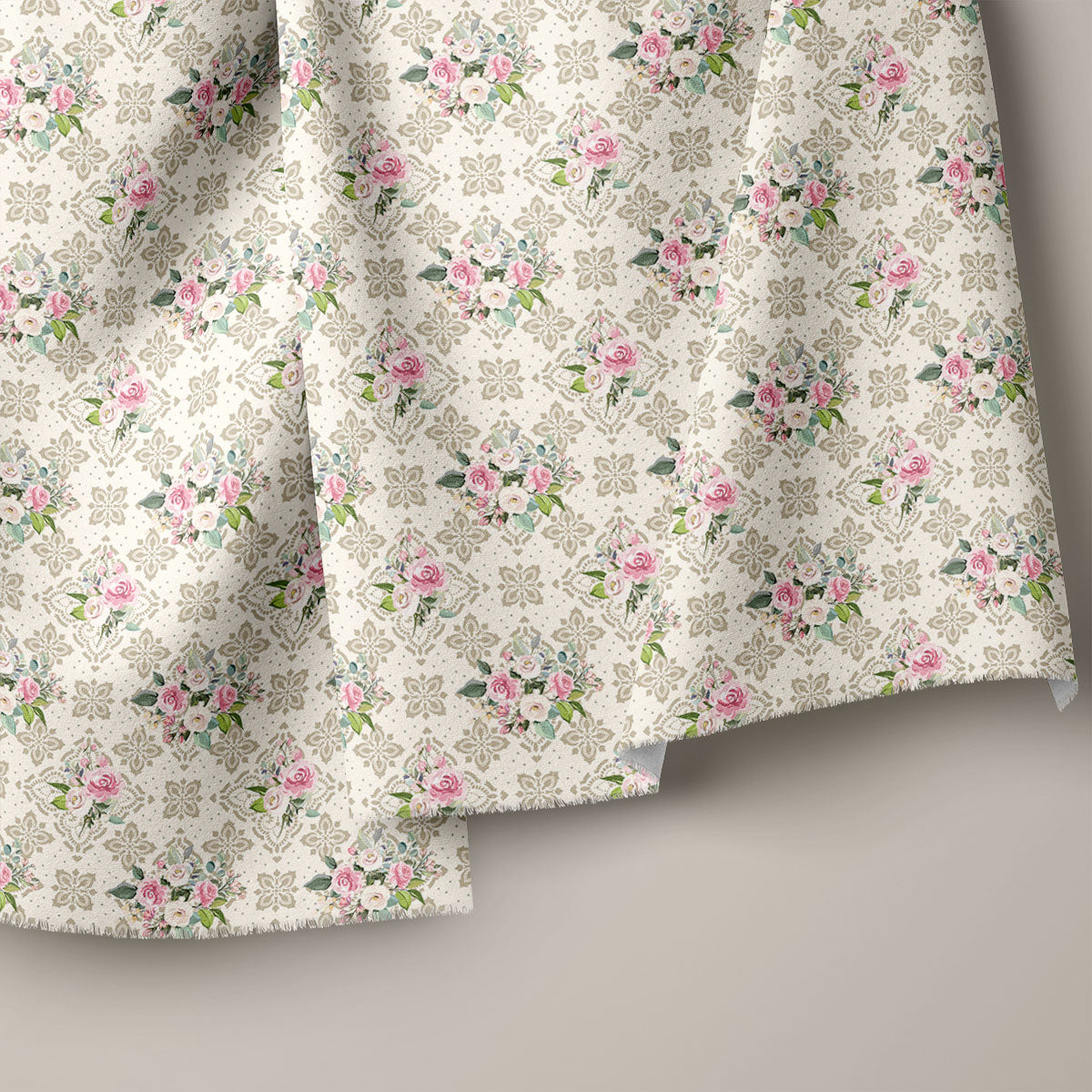 Wine Peonies Floral Print