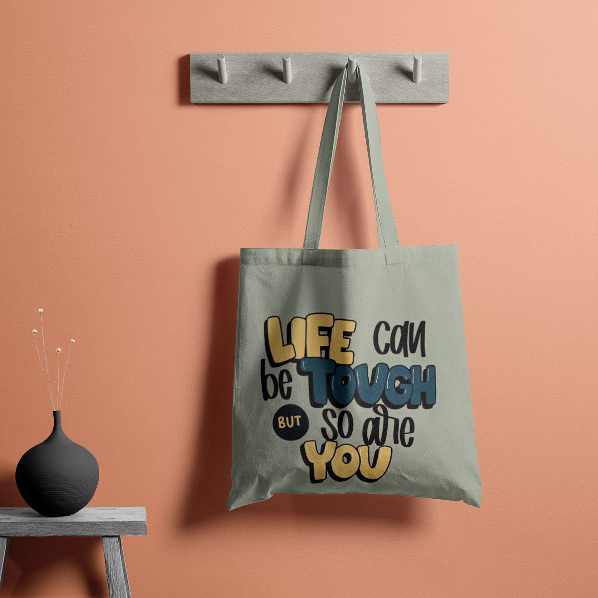 Life Can be Tough Canvas Tote Bag