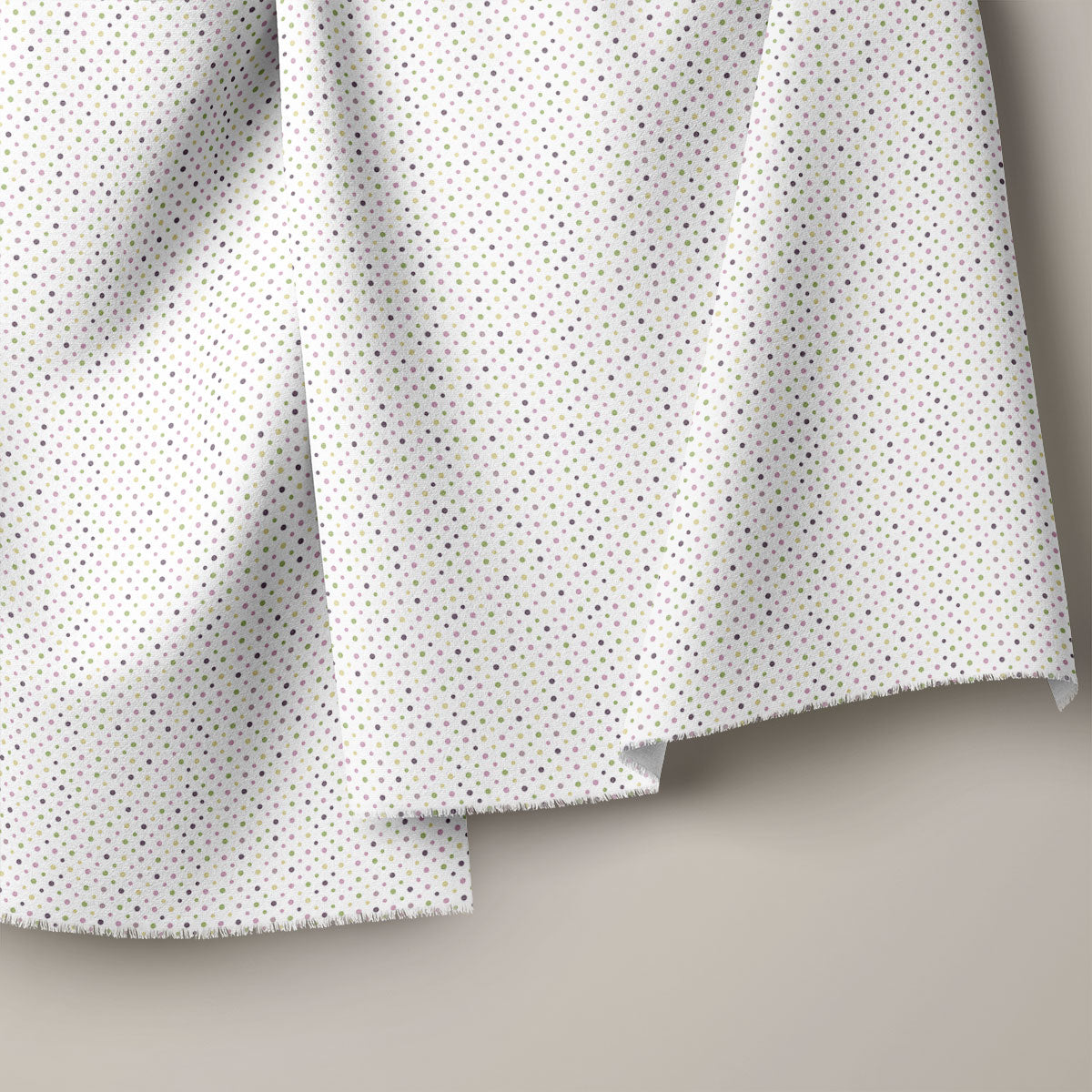 Grey Goose And Multicolor Polka Dots Print