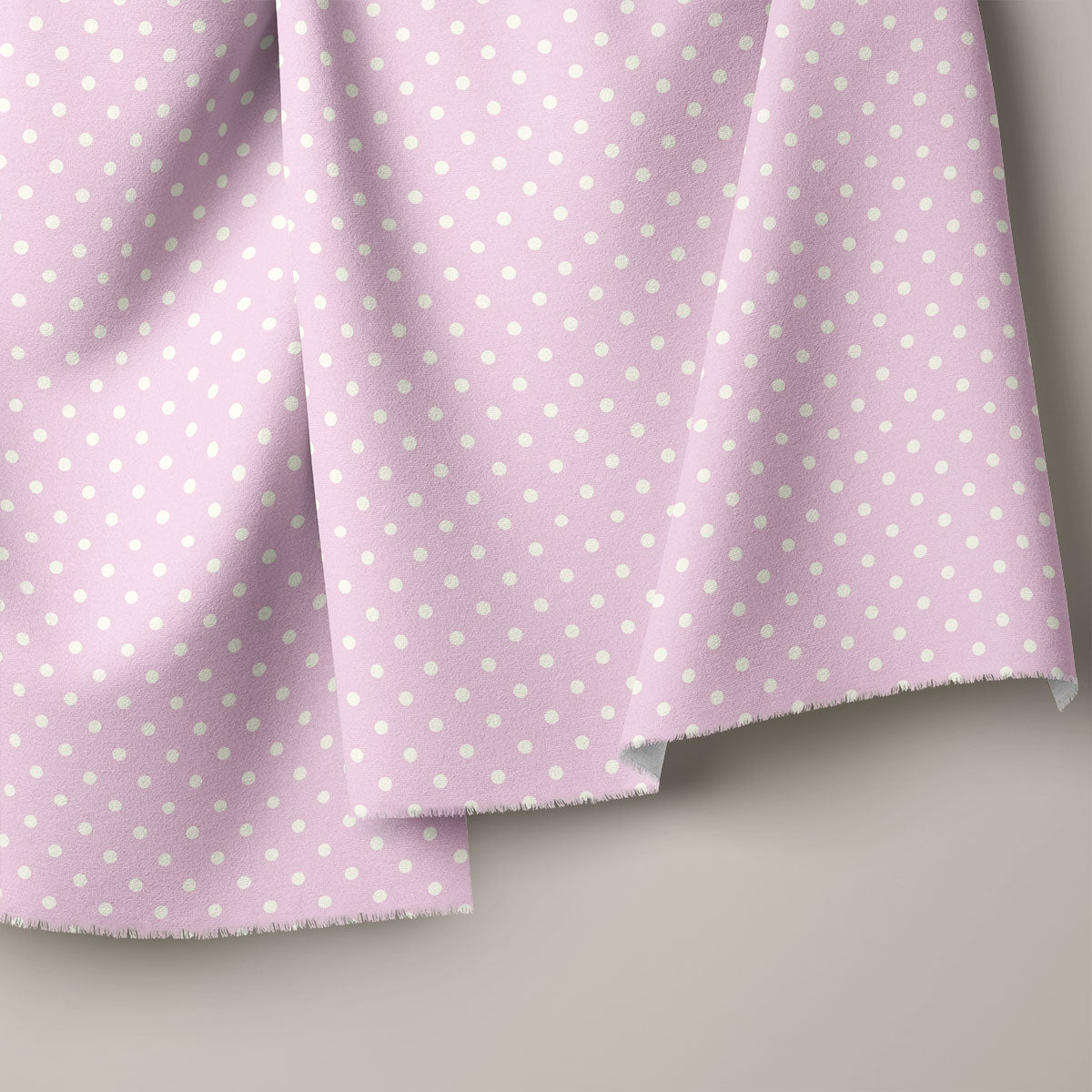 Pale Lilac Polka Dots Print