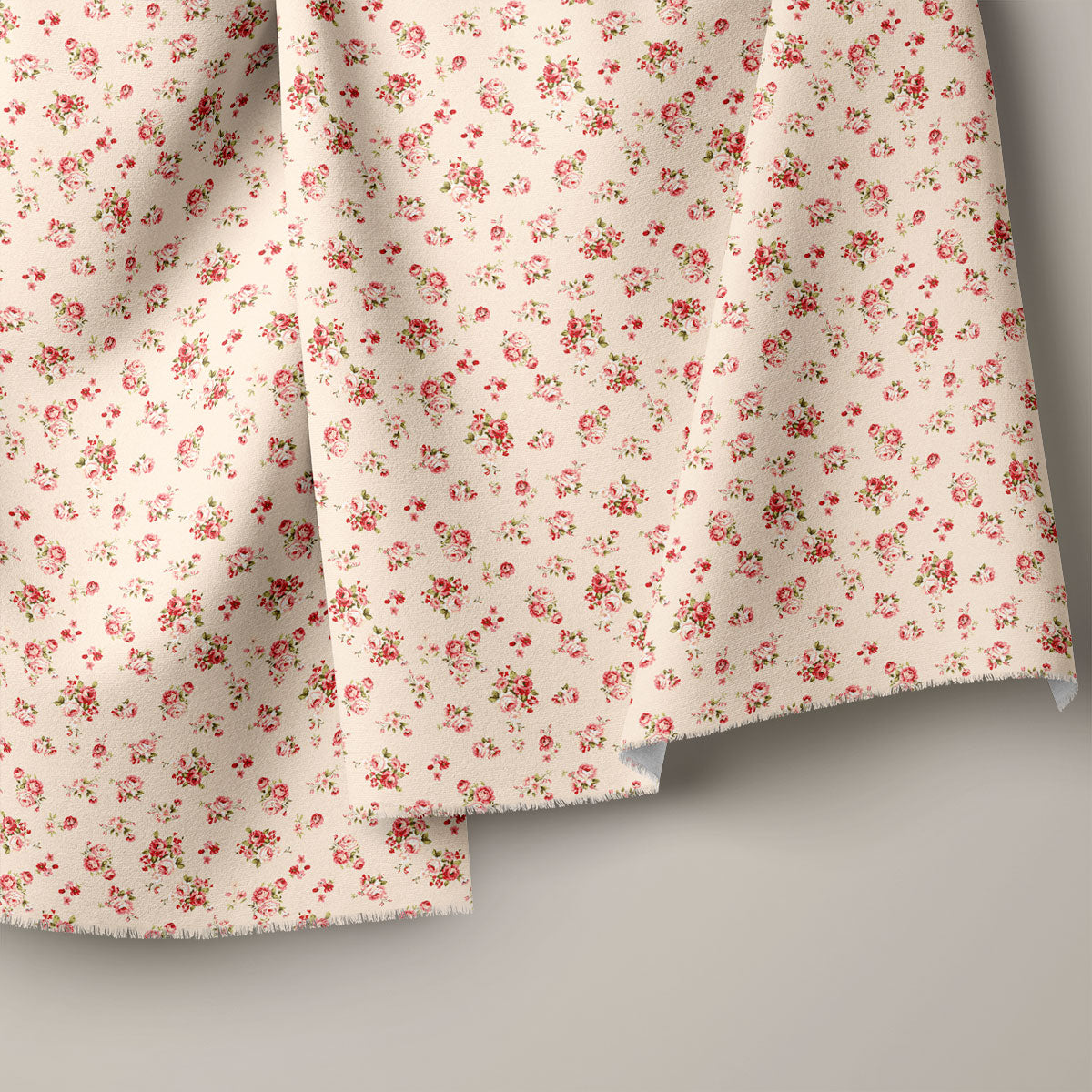 Papaya Whip Rose Floral Print