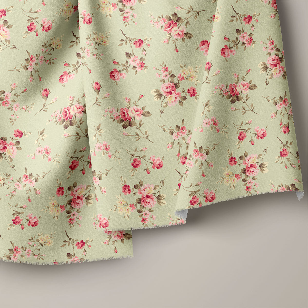 Green Mist floral Print