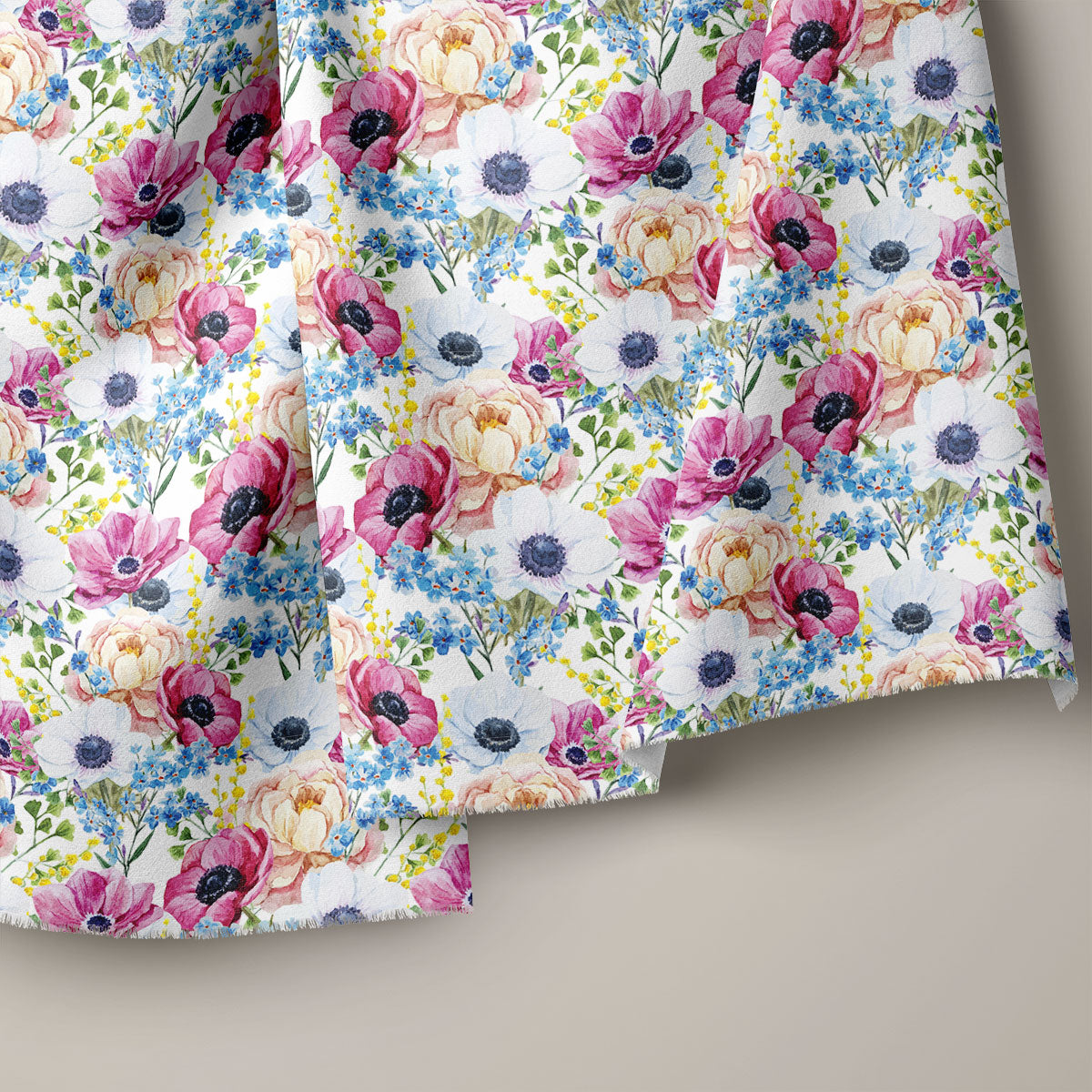 Bashful Pink Peony Floral Print