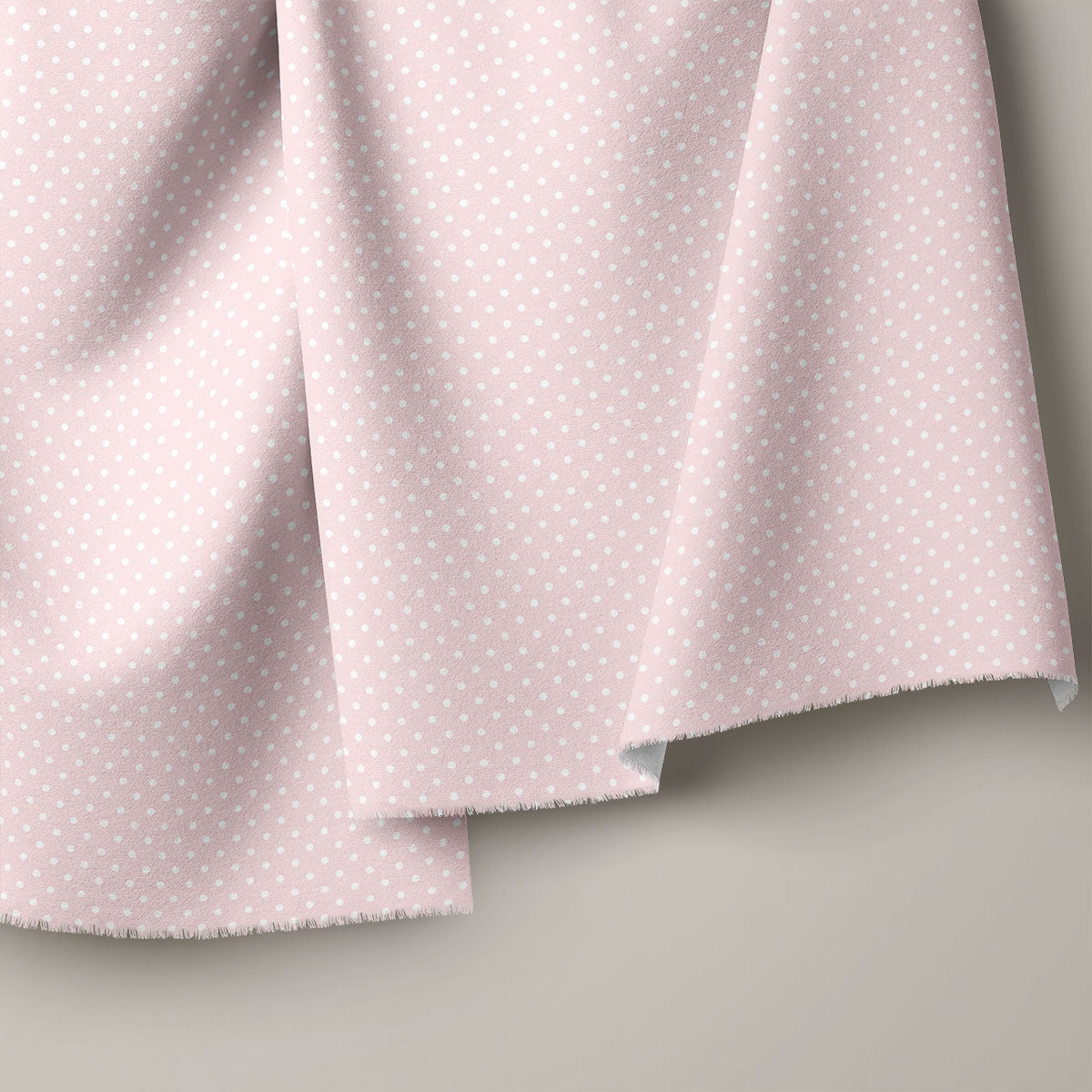 Pale Pink Polka Dots Print