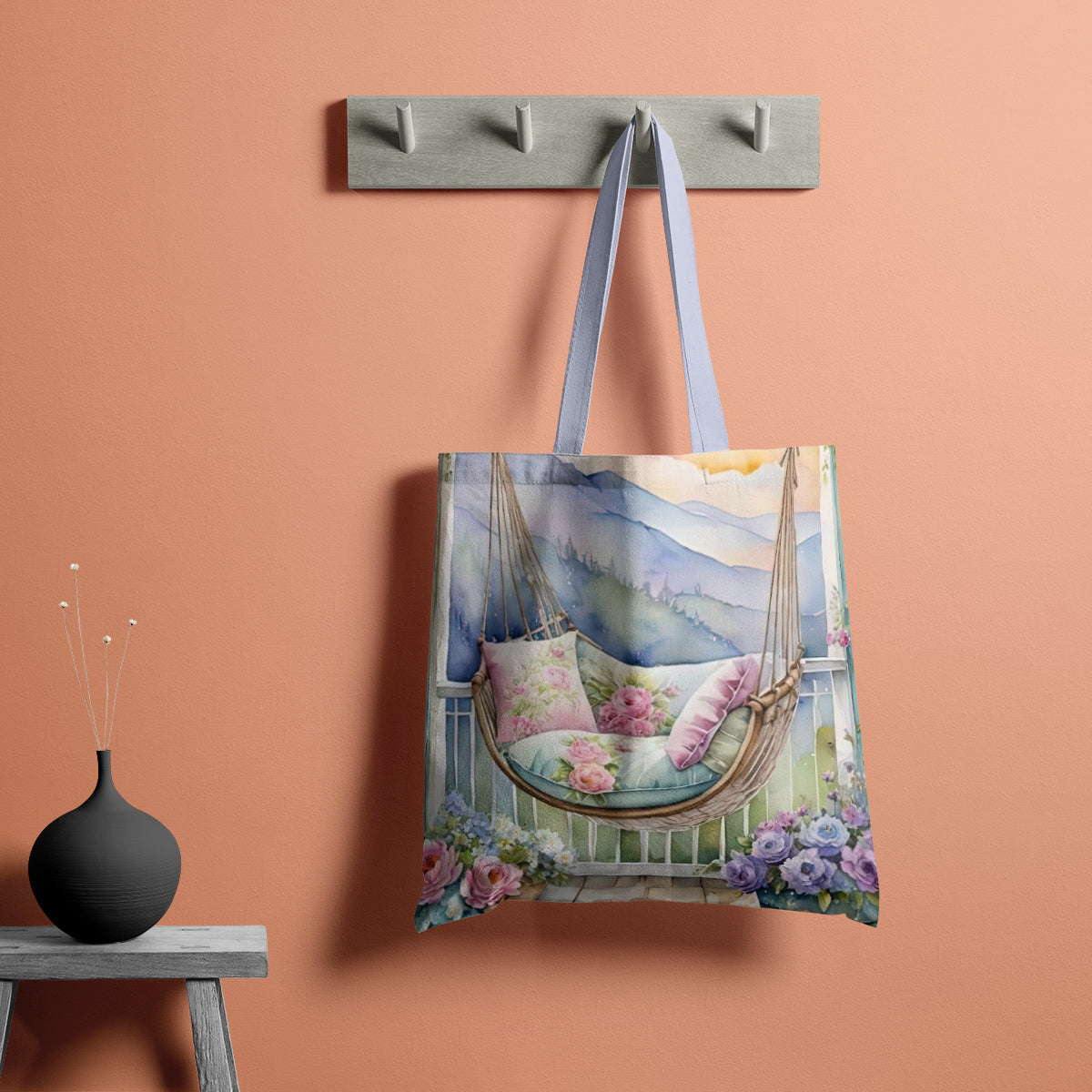 Lavender Hammock Mountain Morning Tote Bag