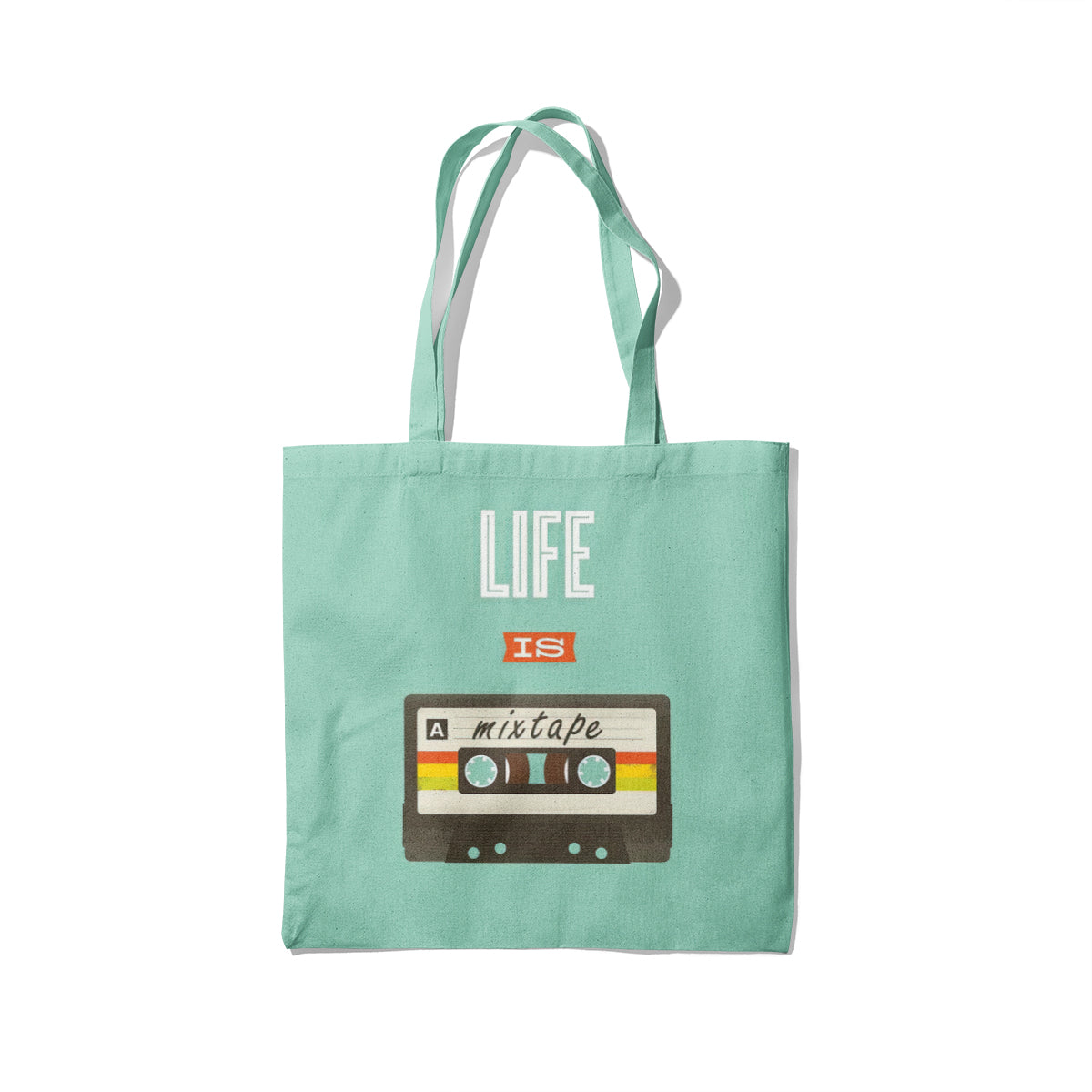 Life is Mixtape Canvas Tote Bag
