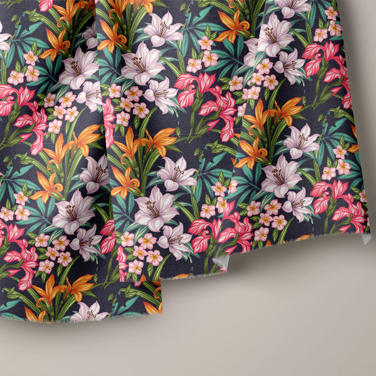 Pastel Purple Lily Floral Print