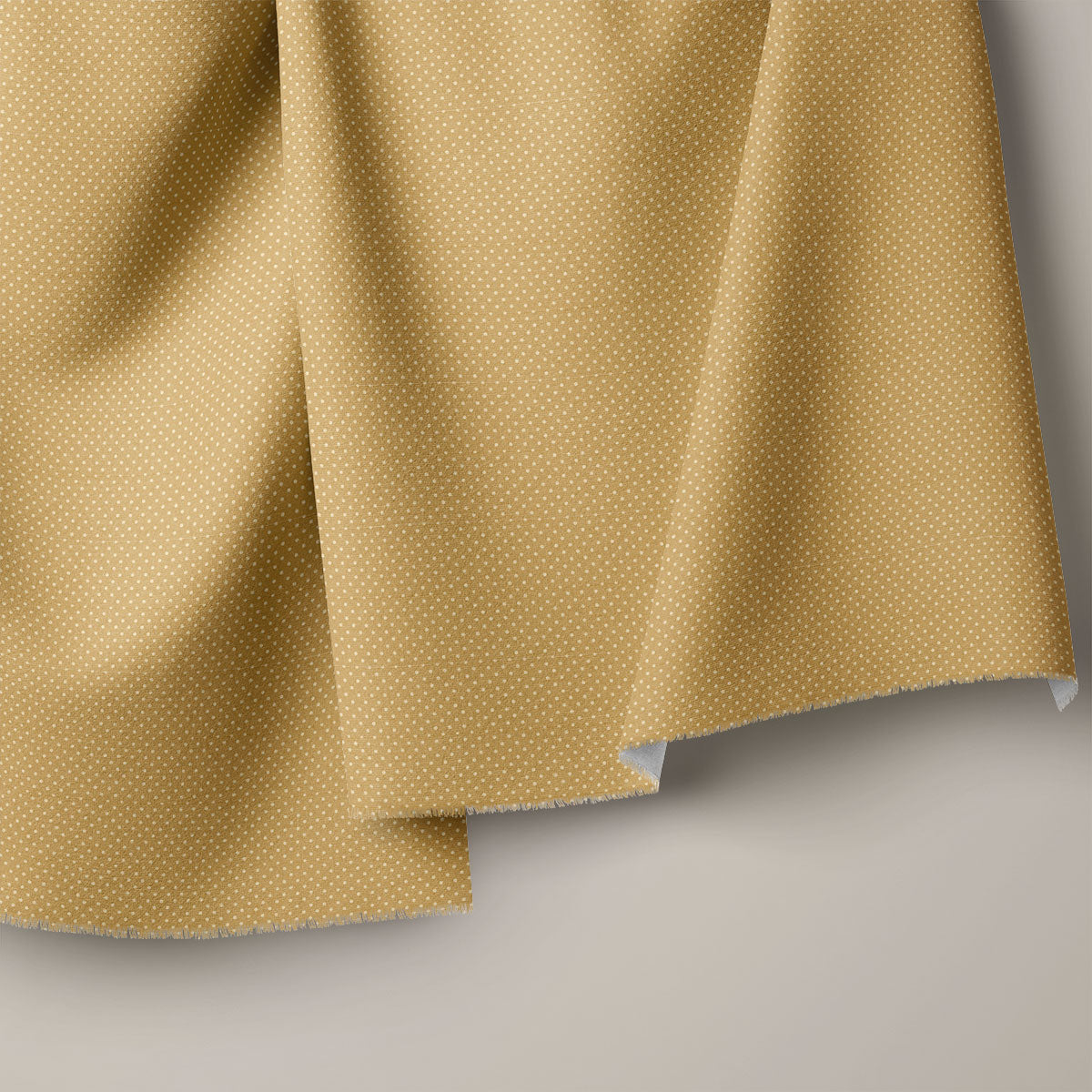 Clay Brown Polka Dots Print