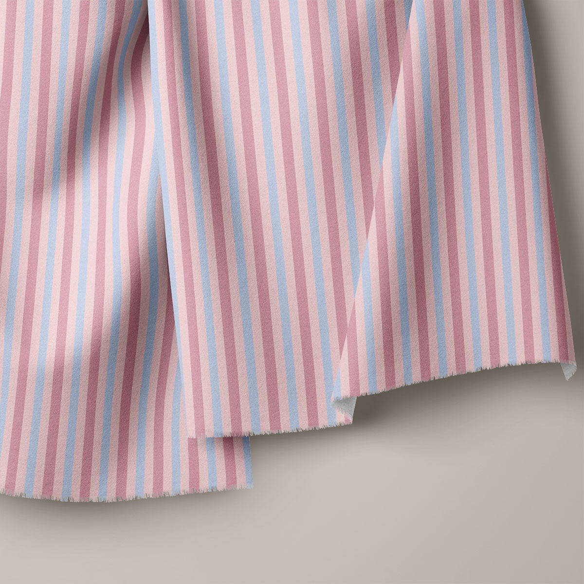 Oyster Pink Stripes Print