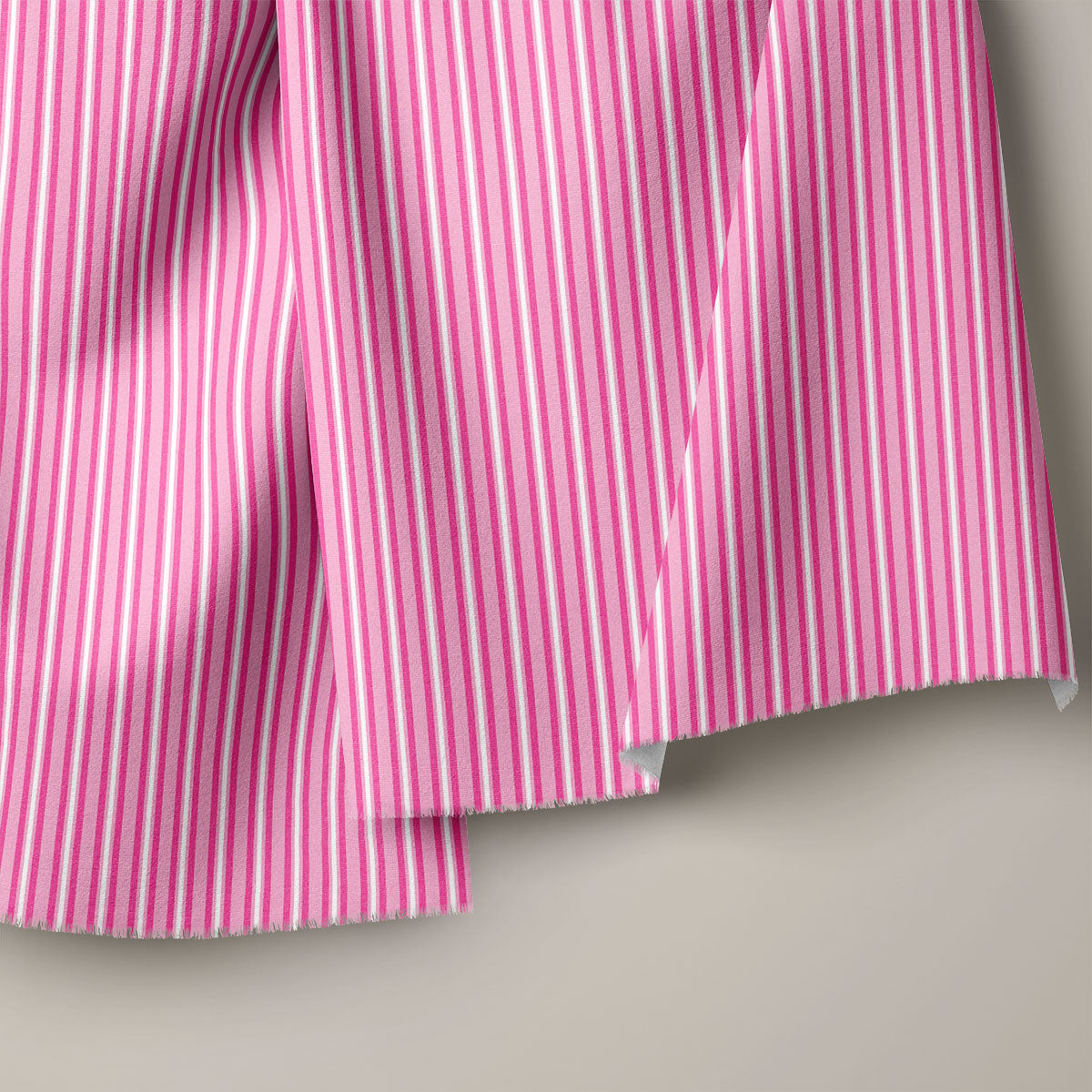 Bright Neon Pink Stripes Print