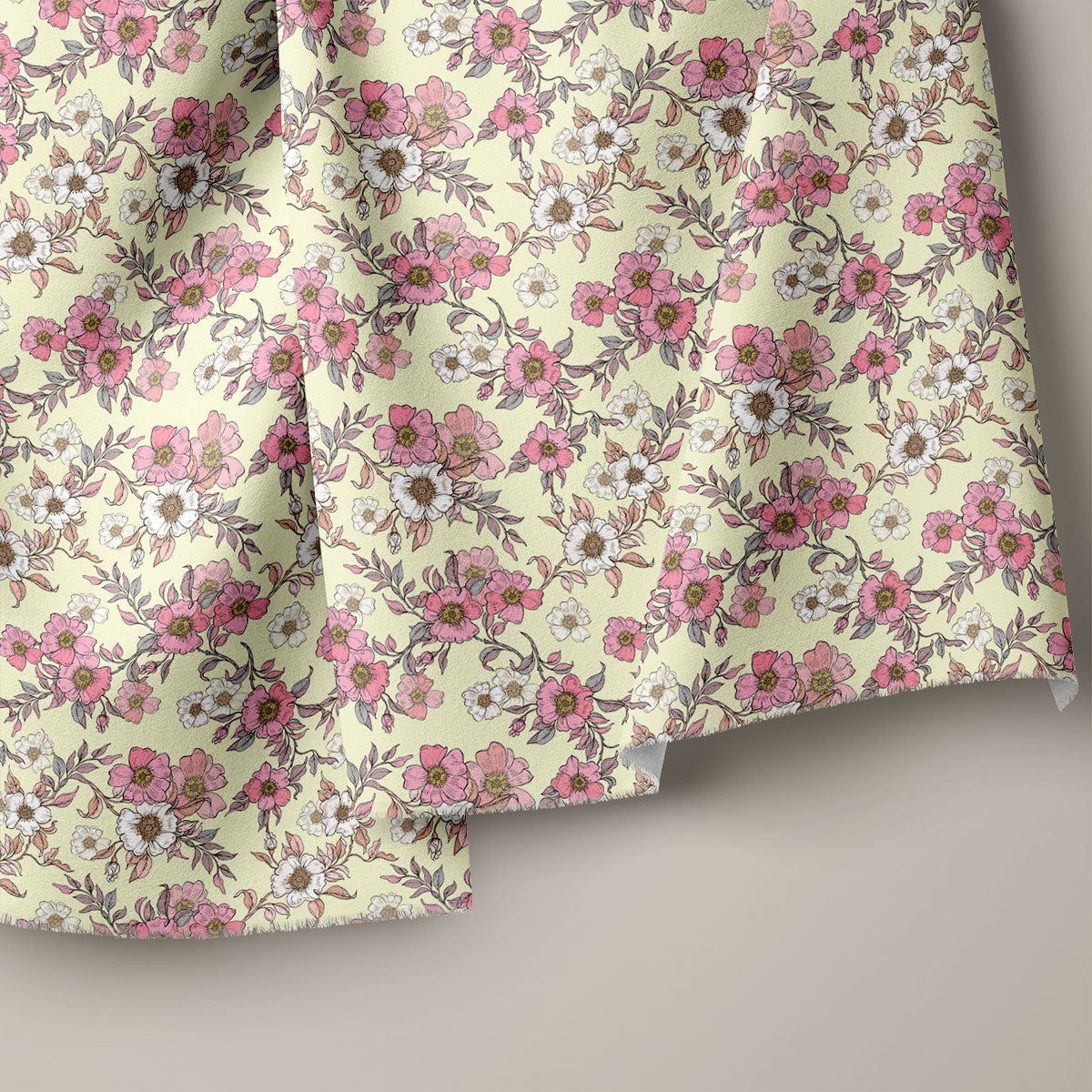 Pale Chestnut  Floral Print
