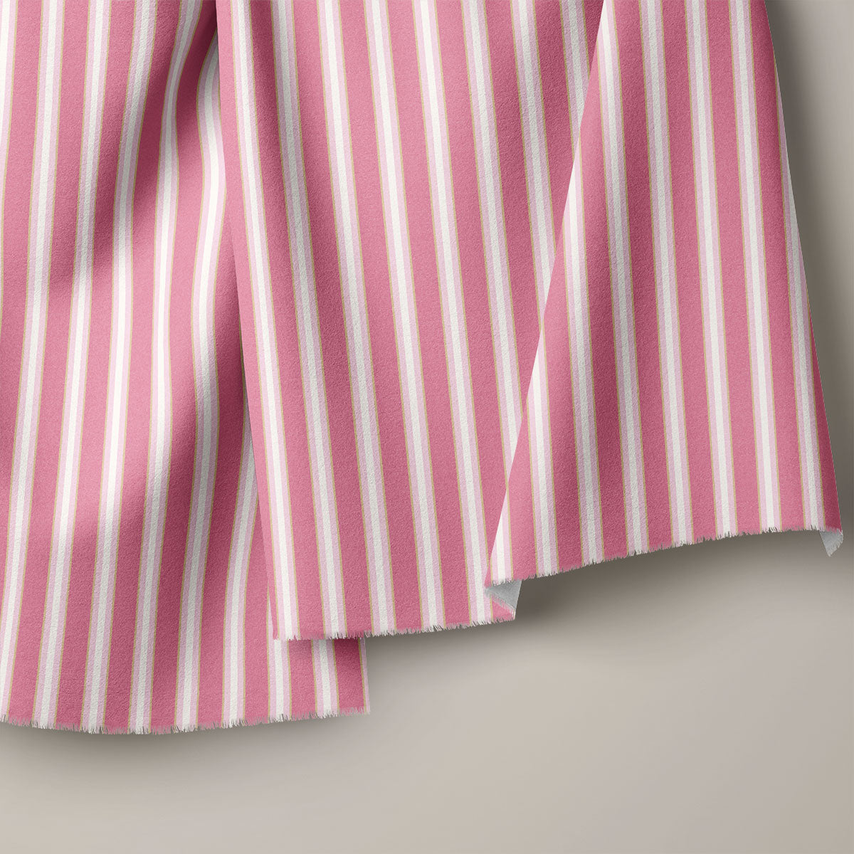 Deep Carmine and Grey Cloud Stripes Print