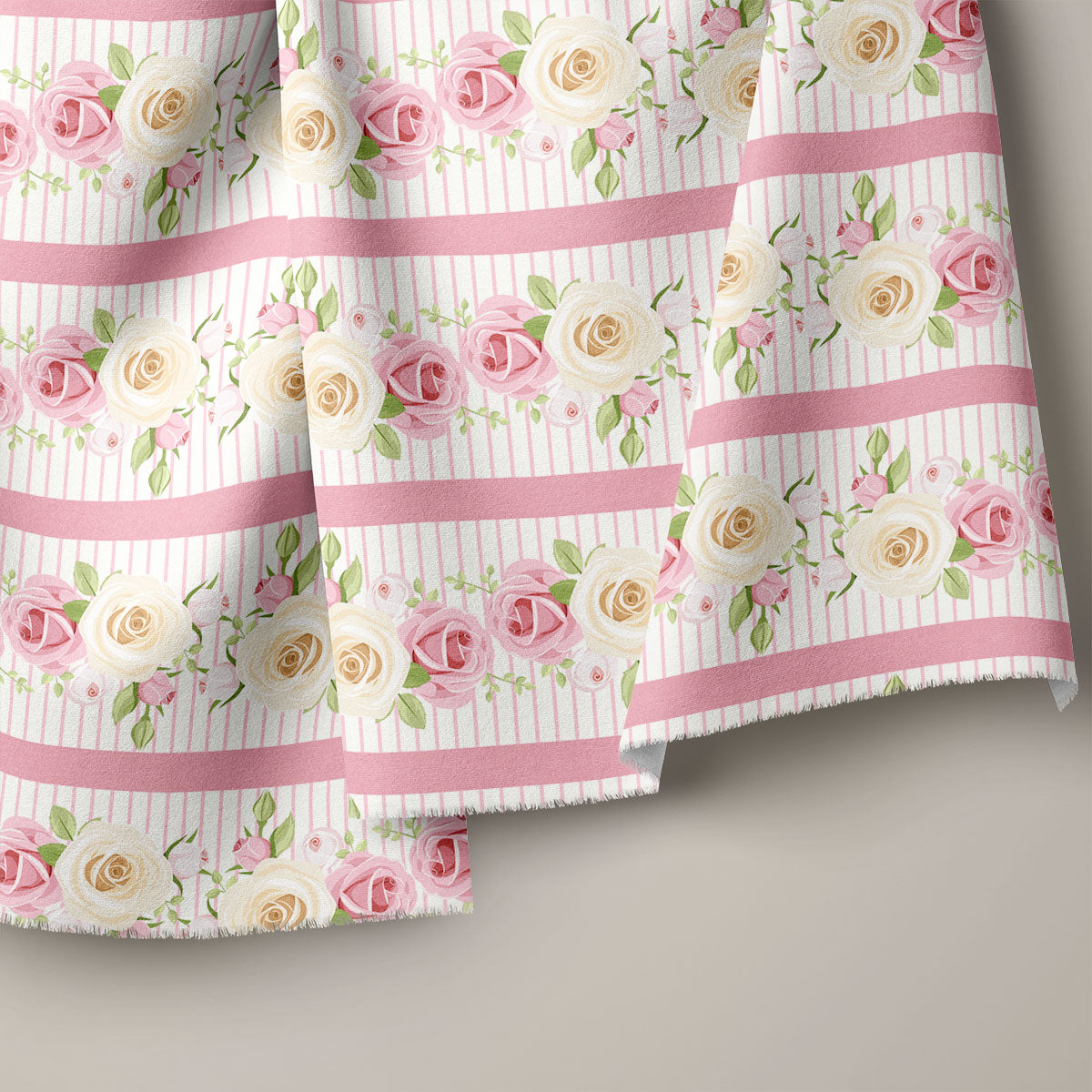 Brownish Pink Rose Floral Print