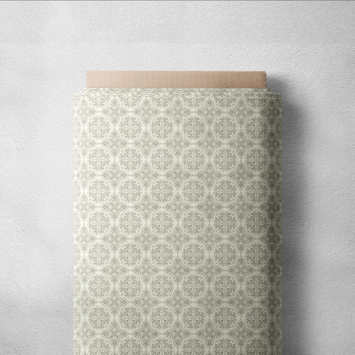 Quill Grey Damask Pattern Geometric Print