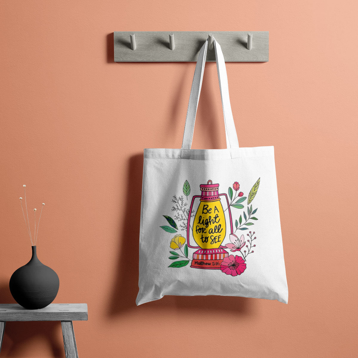 Be A Light Canvas Tote Bag