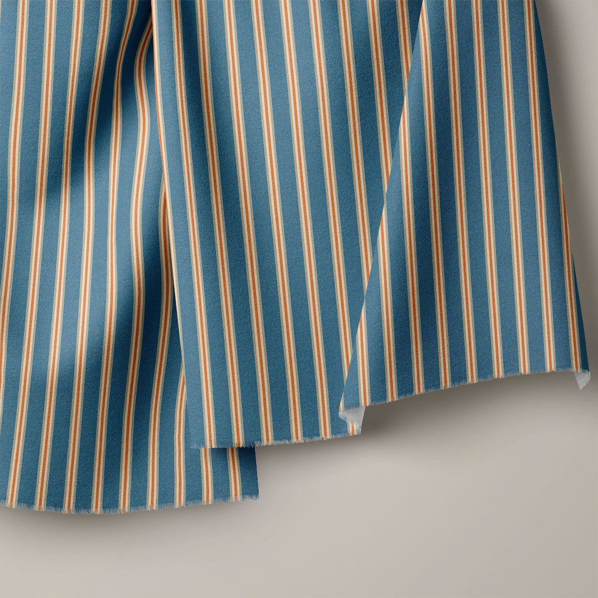 Dusk Blue Stripes Print