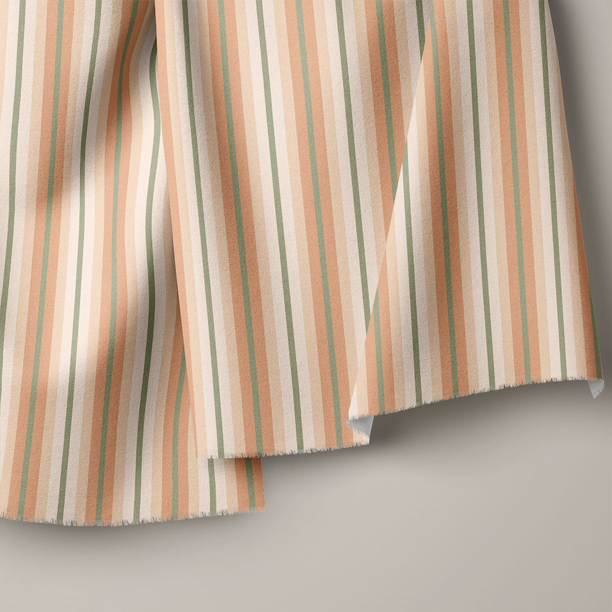 Mushroom Grey Stripes Print
