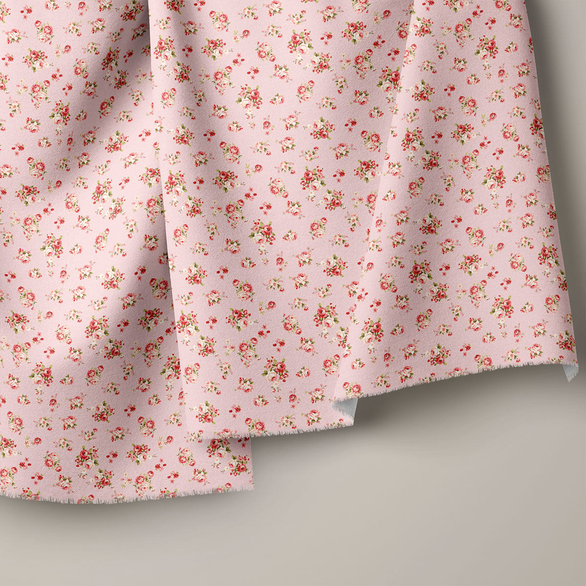 Pink Sherbet Rose Floral Print