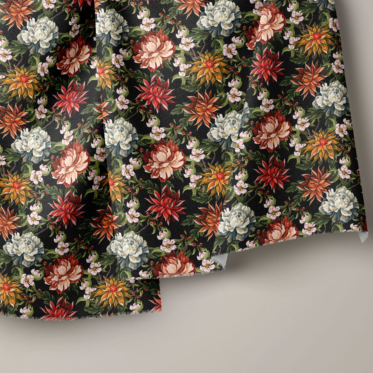 Rangoon Green Vintage Rose Floral Print