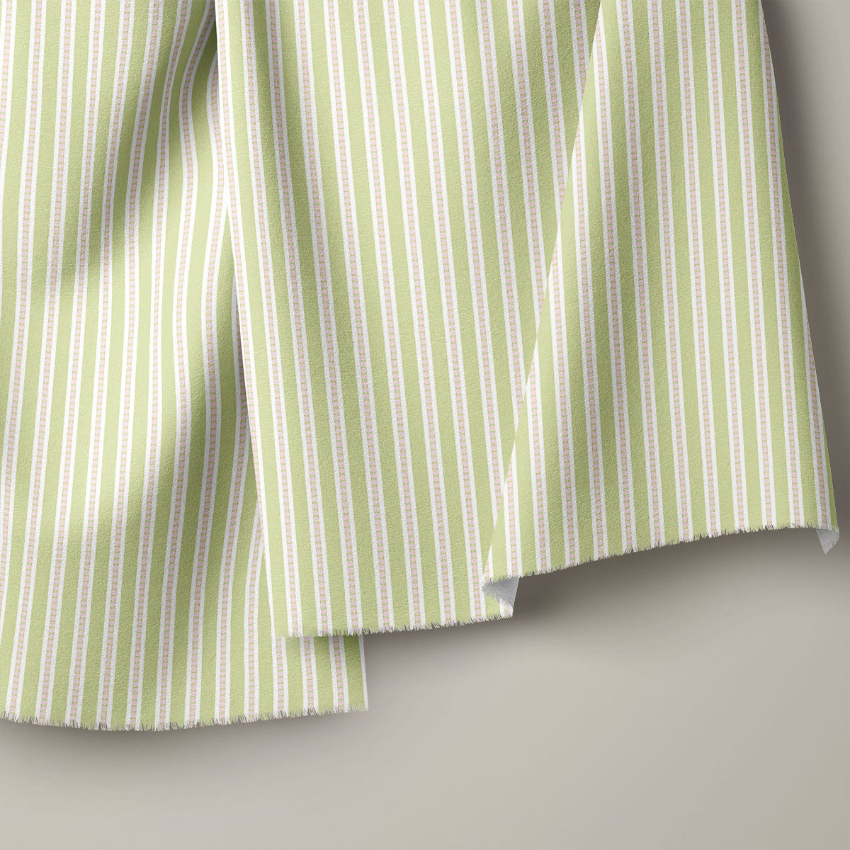Green Smoke Stripes Print